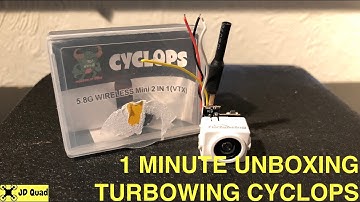 1 Minute Unboxing Video - Turbowing Cyclops 5 8G FPV Camera
