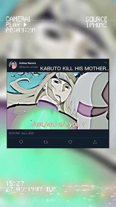 Kabuto kill his mother in so sad moment in #Anime# #Naruto#