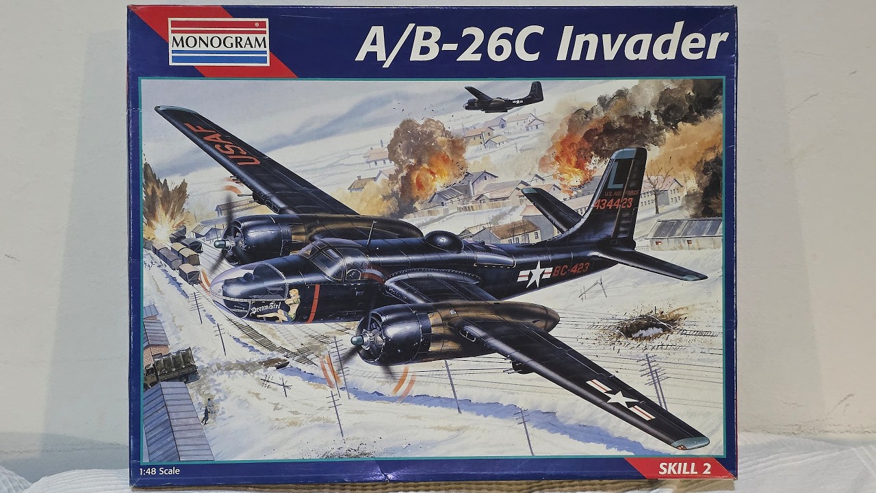 Monogram 1/48 A/B-26C Invader プラモデル Mentioned in Passing: Monogram 1/48 A/B-26C Invader - YouTube