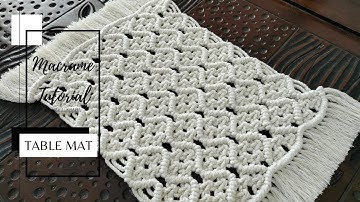 Macrame Placemat / Table Mat / Macrame Coaster / Macrame Tablecloth