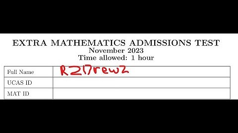 MAT extra short questions from 2023