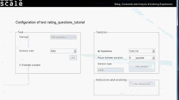 Scale tutorial "Creating a Rating Questions Test"