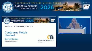 Centaurus Metals Limited - Darren Gordon, Managing Director