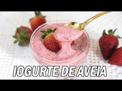 I Made This Creamy, Healthy Yogurt Using Oats and Strawberries - Mamãe Vida Saudável