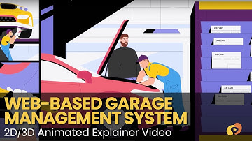 Garage Management System - 2D Animated Explainer Video - Parallax Animation - Mypromovideos