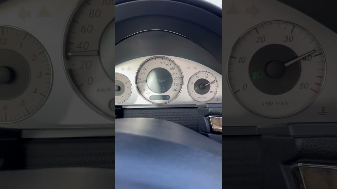 Mercedes E270 Stage1 0-100 Acceleration ~7.5s with wheel spin 