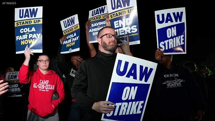 About 13,000 workers go on strike seeking better wages and benefits from Detroit’s three automakers