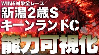 8/23(日) WIN5期待値予想｜新潟2歳Sは相性、キーンランドCは枠順｜決め手は期待値！能力可視化