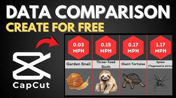 How To Create Data Comparison Movement In Less Than 3 Minutes (Using Capcut)