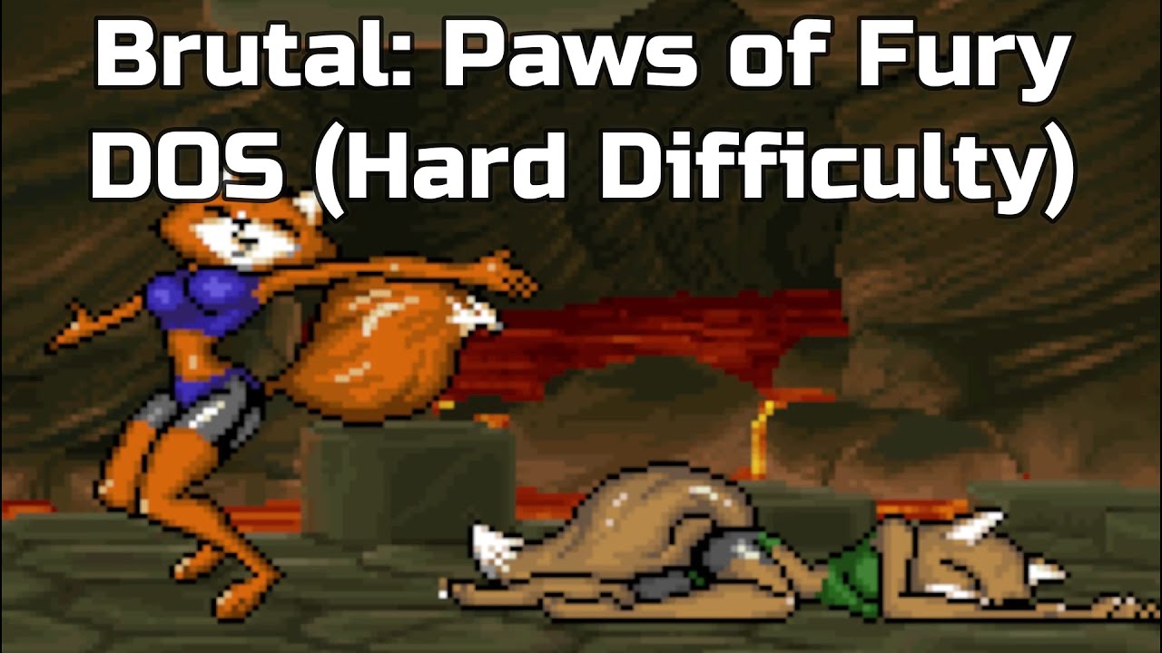 Brutal: Paws of Fury DOS Longplay (Foxy Roxy)