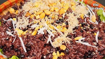 Bí quyết nấu xôi đậu đen tơi mềm thơm ngon từ nồi cơm điện