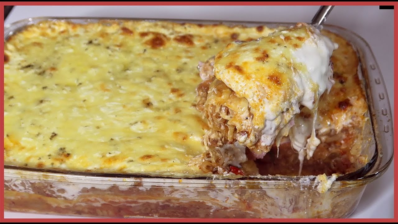 LASANHA À BOLONHESA COM MACARRÃO