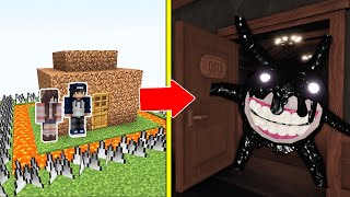 SCREECH Roblox Doors Tấn Công Nhà Được Bảo Vệ Bởi bqThanh và Ốc Trong Minecraft