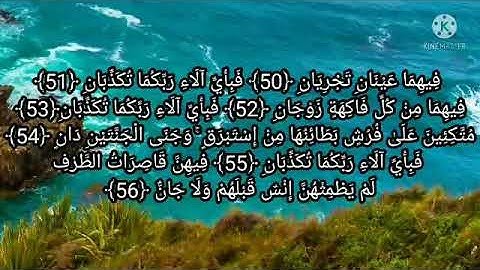 سورة الرحمان تلاوة لكل من أحزنت الدنيا قلبه / املأ قلبك طمأنينة وراحة 💚💟❤
