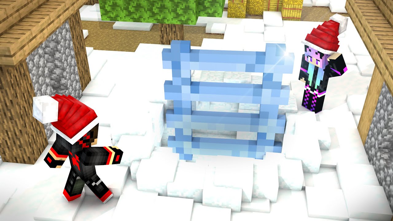 IF YOU LEAVE THE SNOW CIRCLE YOU DIE - MINECRAFT❄