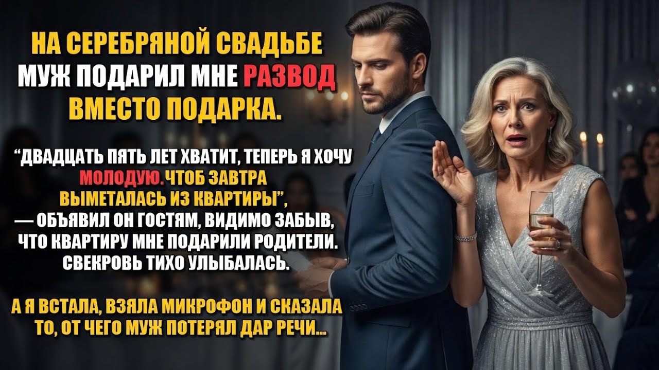 На серебряной свадьбе муж подарил мне РАЗВОД вместо подарка.