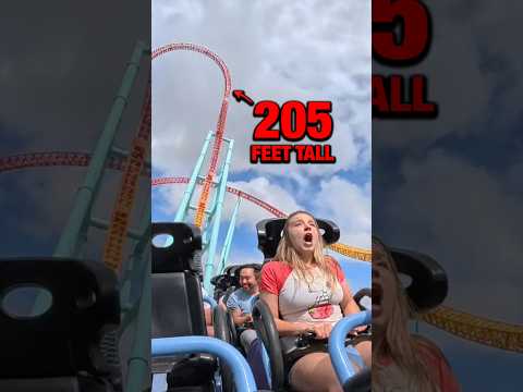 she's scared of the FASTEST rollercoaster
