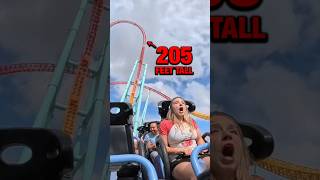 shes scared of the FASTEST rollercoaster