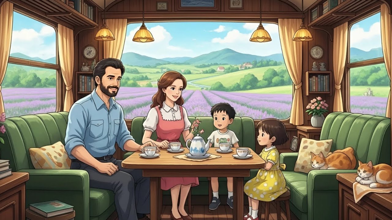 Around the World with Family | A Ghibli-Style Journey Across Magical Lands Together in Love 👨‍👩‍👧‍👦