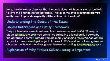 Understanding EF Core / Net Core CRUD: Do You Really Need Explicit Column Listing?
