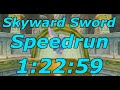 Skyward Sword Any% Speedrun in 1:22:59