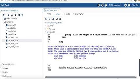 SAS 9.4 Base Programming Performance Based Exam Tutorial 2020 - Error Handling (Part 3)