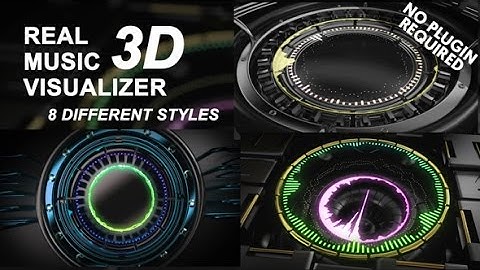Real 3D Music Visualizer (After Effects template)