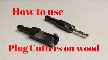 How to use Plug Cutters in wood