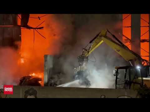 INCENDIO EN UNA PLANTA DE RECICLAJE DE VITORIA
