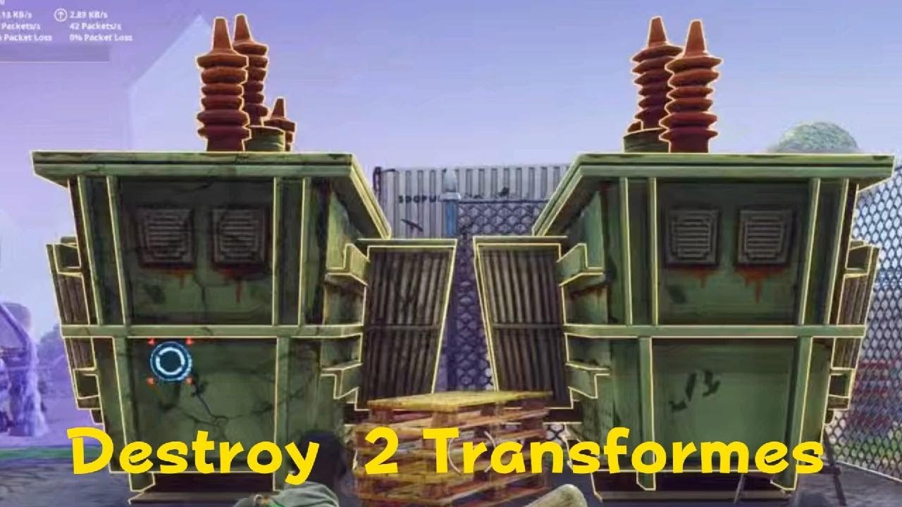fortnite destroy 2 industrial power transformers YouTube