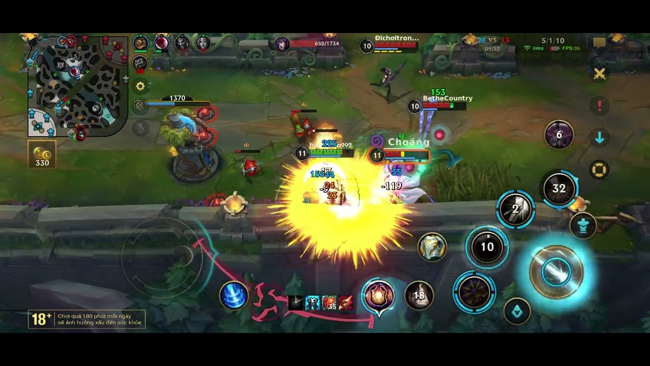 Leona sp gánh tem.... liên minh tốc chiến