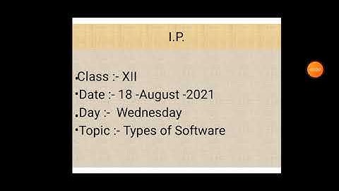 Class XI Informatics Practices 18 08 2021 By Mr  Praveen Singh