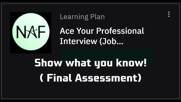 Ace Your Professional Interview(Job Application Essentials) Final Assessment #ibm #eduskills #edunet