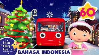 Roda Bis Spesial Natal🎅☃️ | Kartun \u0026 Lagu Anak Populer | @Little Baby Bum Bahasa Indonesia