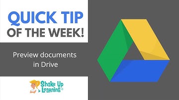 Google Drive Quick Tip: Preview Documents