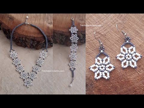 KOLYE BİLEKLİK VE KÜPE YAPIMI / MAKING NECKLACE BRACELET AND EARRINGS