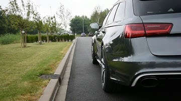 Audi RS6 Avant C7, revs, launch control and acceleration!!