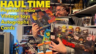Haul Time New Physical Media, Vintage Toys, Autographs, And Trading Cards In The Mail