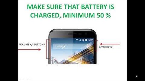 Archos 50C Neon Hard Reset