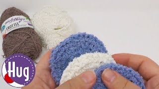 【編み物教室】化粧パッドを編んでみよう　コットンの毛糸で肌当たりもよし