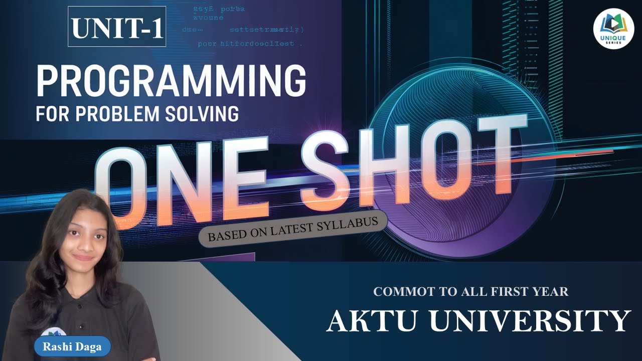 🔴 PPS ONE SHOT | Unit 1 | AKTU 1st year | Rashi ma'am | Civil Mantraa ...