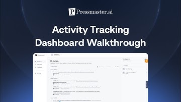 Activity Tracking Dashboard Walkthrough