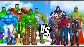 AVENGERS WORLD WAR HULK - THE AVENGERS VS TEAM HULK | SUPERHEROES BATTLE