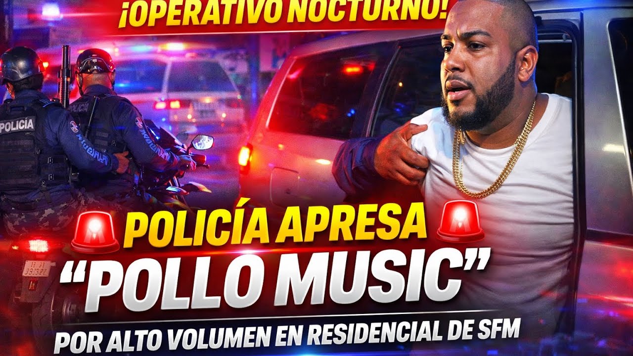 Operativo policial detienen al pollo miusic 