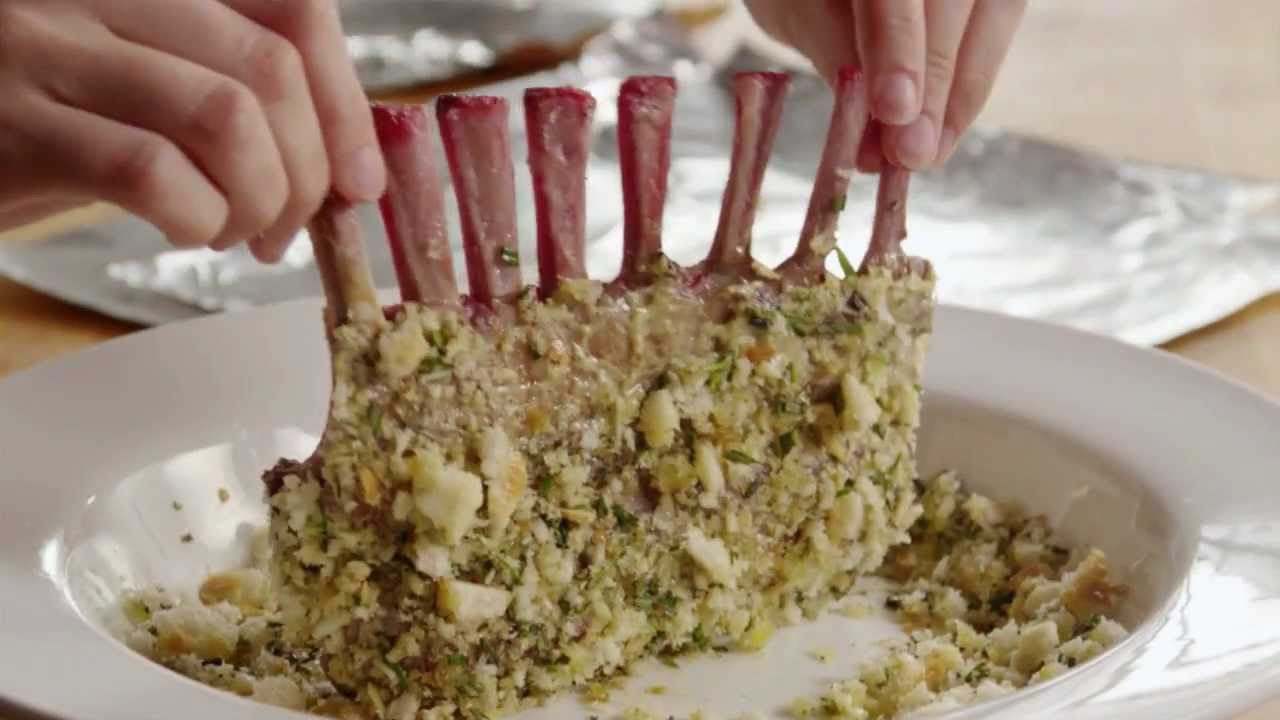 How To Make Roasted Rack Of Lamb Lamb Recipe Allrecipes Com Youtube