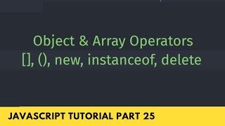 Celebrity Object & Array Operators - JavaScript Tutorial Part - 25 Profile