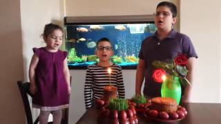 дети поют грузинский тропарь пасхи