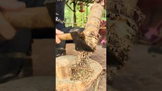 Traditional rural handmade bamboo soup spoon, purely handmade by artisa #1mviewers #trending#newvide