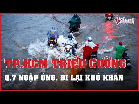 Video TP.HCM: Triều cường dâng cao, phương tiện đi lại khó... - youtube