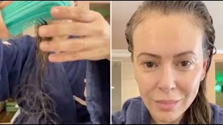 Alyssa Milano schockiert mit Video: Schauspielerin leidet nach Covid-19-Infektion an Haarausfall